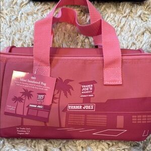 Trader Joe's Pink Insulated Bag